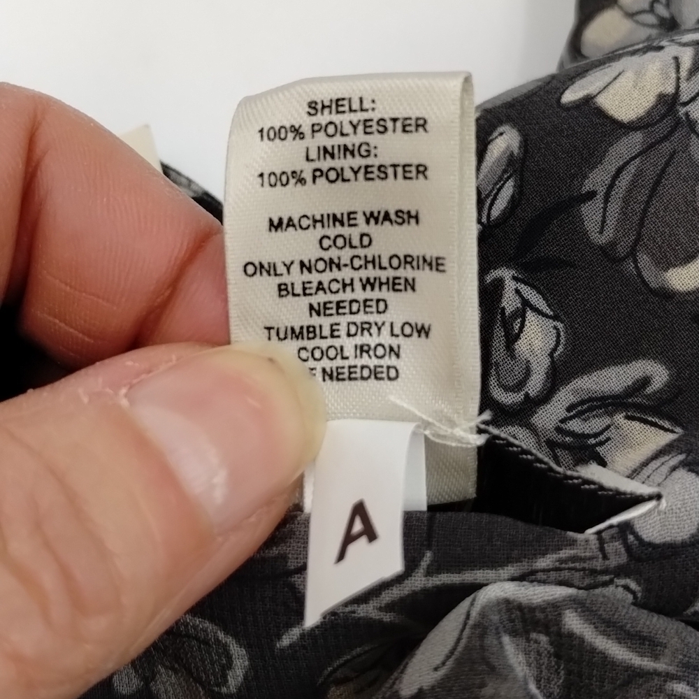 Loft Ann Taylor A-line Gray Floral Ruffle tiered Skirt Size 14 New with Tags - Picture 10 of 10
